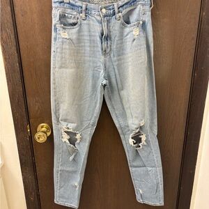 American Eagle Distressed Light Wash Jeans